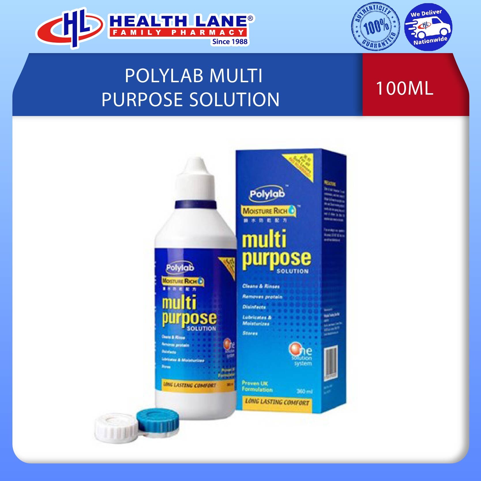 POLYLAB MULTI PURPOSE SOLUTION 100ML